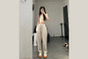 untitlab caramel rubber toe beige canvas shoes SS211401 PU5